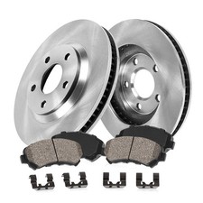 Callahan BRAKE PARTS Front Brake Kit with Replacement Brake Rotors and Cerami...