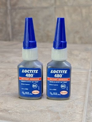 LOT OF 2 LOCTITE 480 BLACK ADHESIVE 20g EXP 2026/03