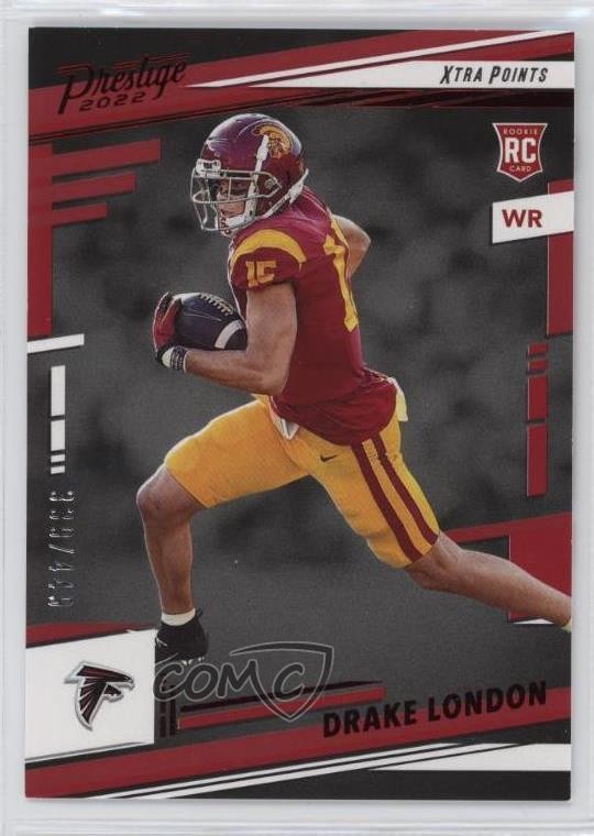 2022 Panini Prestige Rookies Xtra Points Red 339/449 Drake London #309 0zz3