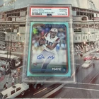 Drake Maye 2024 Topps Chrome Aqua Refractor /199 PSA 10 GEM MINT Rookie Auto