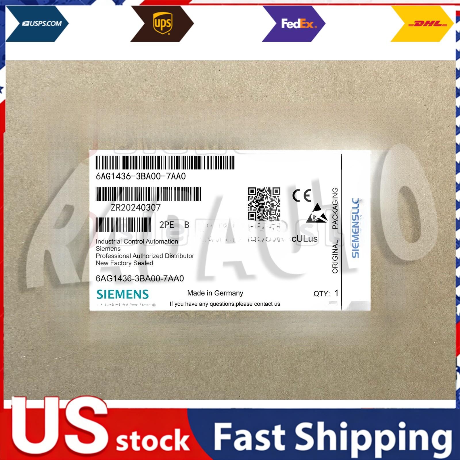 New Siemens PS modular 20 A 3AC power supply 6AG1436-3BA00-7AA0 6AG14363BA007AA0