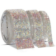 1Yard Self Adhesive Crystal Rhinestone Sticker Diamond Ribbon DIY Sticker