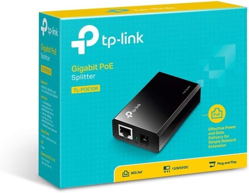 TP-Link TL-PoE10r Gigabite PoE Splitter, only compatible with IEEE 802.3af devic - Photo 3/10
