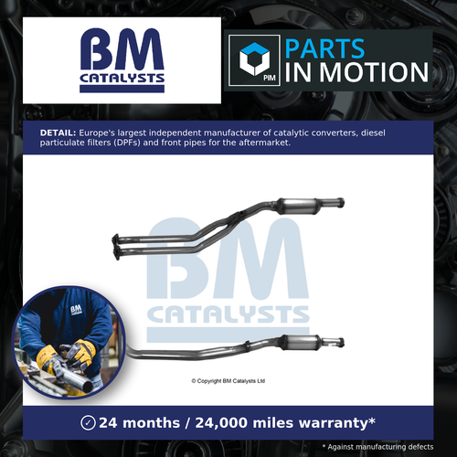 Non Type Approved Catalytic Converter fits BMW 850 E31 5.6 Left 93 to 96 BM New - 第 1/7 張圖片