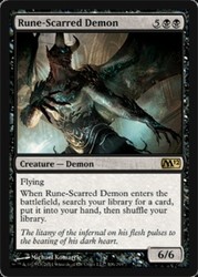 Rune-Scarred Demon #106 (Foil) Magic 2012 (M12)