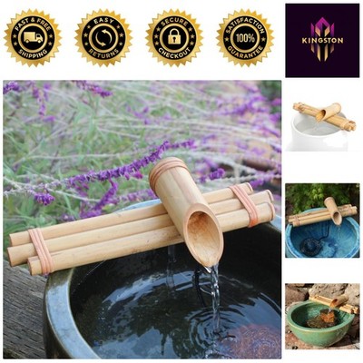 Elegant 12'' Bamboo Fountain Kit   Tranquil Three-Arm Water Feature for Any Decor