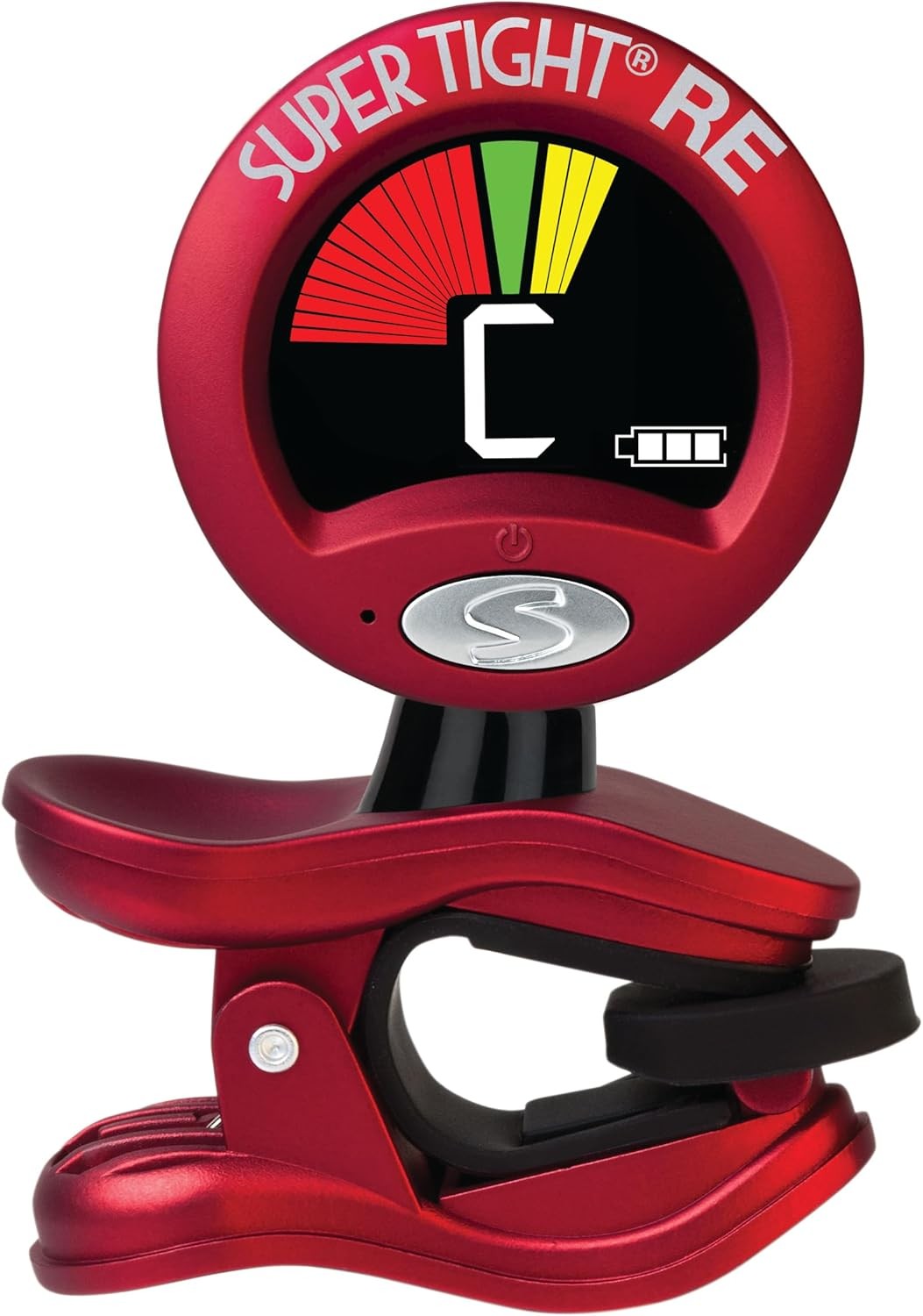 Snark ST2 Clip-On Chromatic Tuner for Guitar Bass Ukulele Violin Red