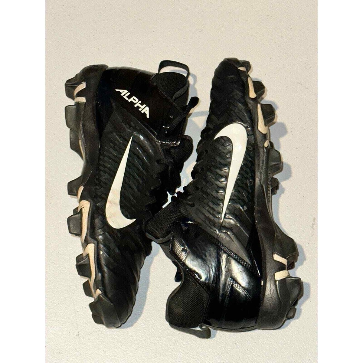Nike Alpha Menace Shark 2 Football Cleats Mens 14 Shoes Black BV0146-001 Nike Alpha Menace Shark 2 Football Cleats Black BV0146-001  main image 4