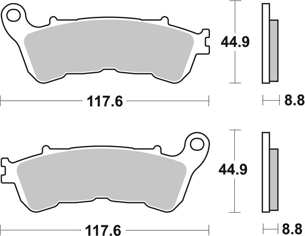 Bremsbelagsatz Scheibenbremse Prime - Sinter - SA Brembo 07HO57SA FüR Suzuki CBR-image