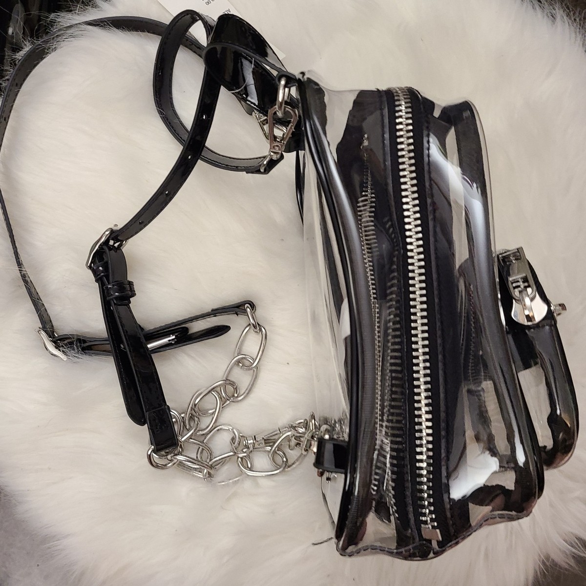 New Urban Outfitters UO Clear Backpack Stadium Bag Urban Outfitters Backpack Clear | eBay main image 2