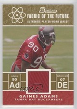 2007 Bowman Fabric of the Future Gold 67/100 Gaines Adams #GA n1u