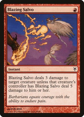 MTG Blazing Salvo [Duel Decks: Sorin vs. Tibalt] Near Mint Magic