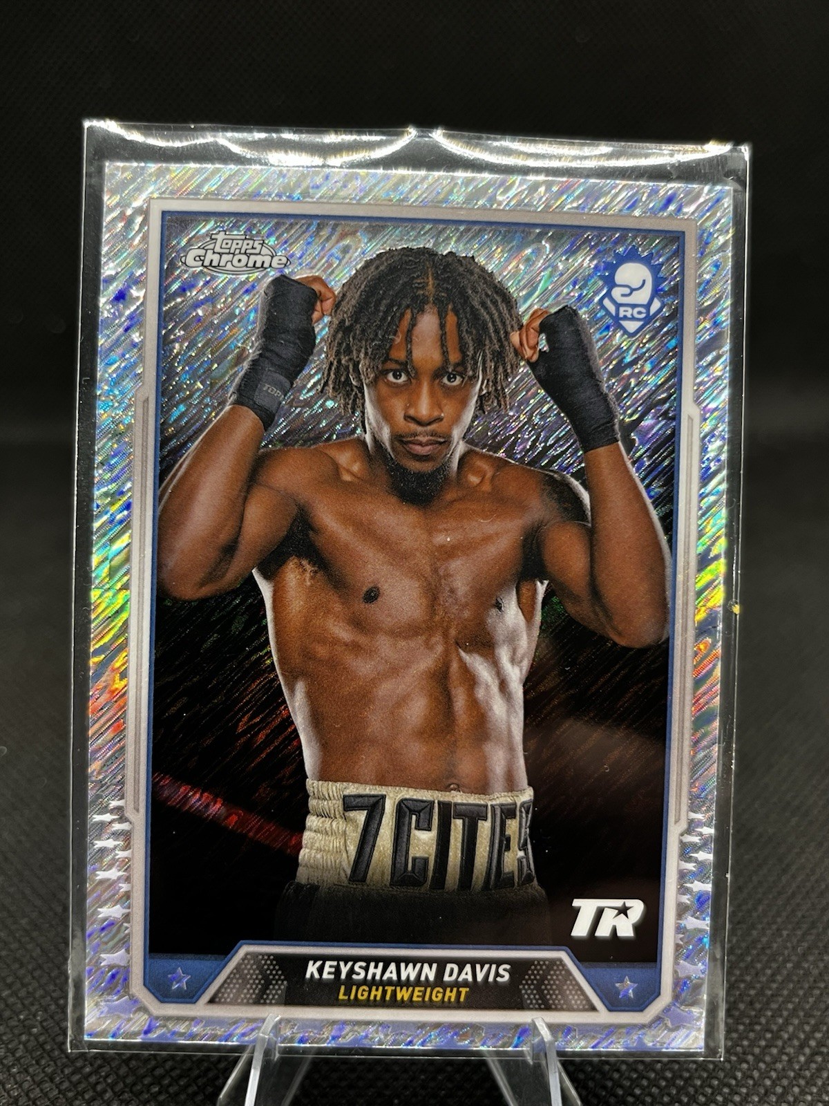2024 Topps Chrome Boxing #5 Keyshawn Davis shimmer Refractor
