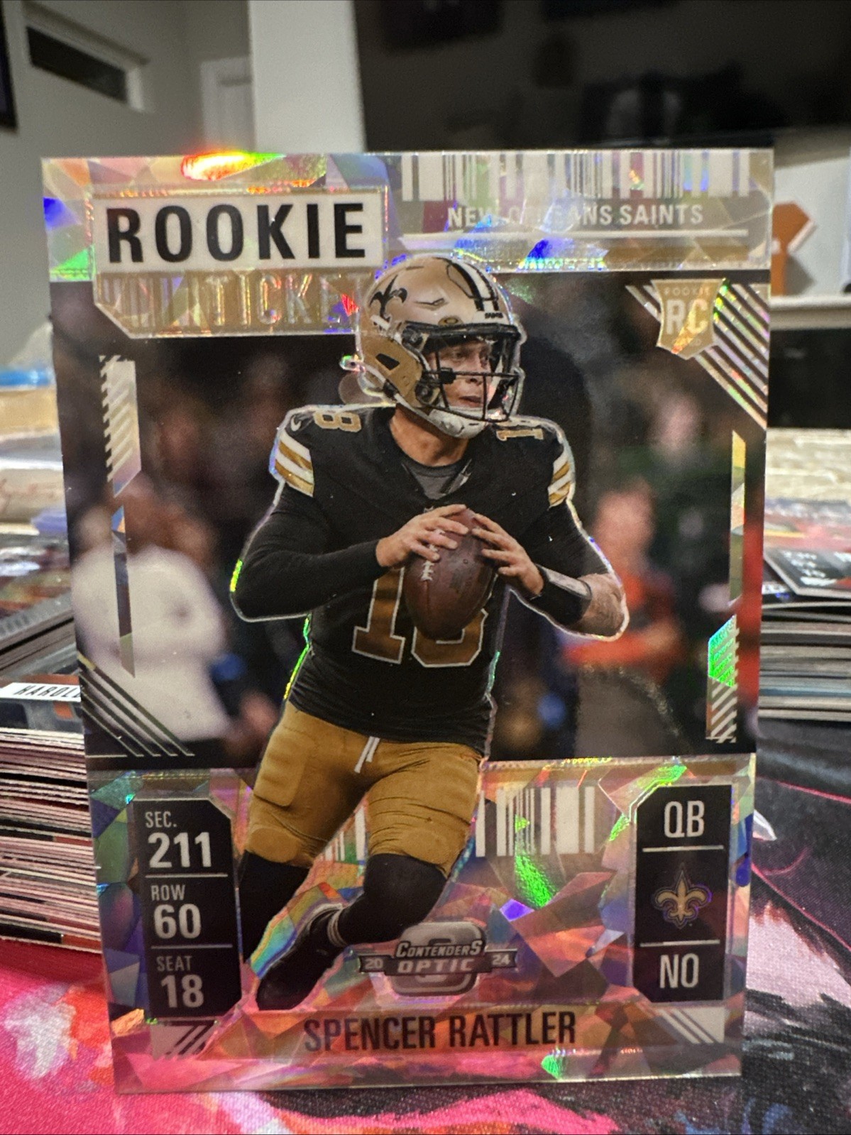 2024 Panini Contenders Optic - Rookie Ticket Spencer Rattler #95 (RC)