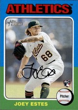 2024 Topps Heritage Joey Estes #158 Oakland Athletics 3B