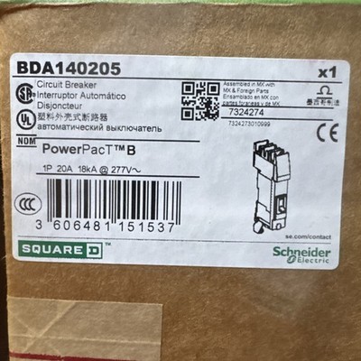 square d BDA140205 20A CIRCUIT BREAKER NIB