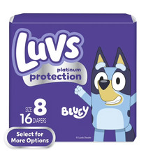 Luvs Platinum Protection Baby Diapers Size 8, 16 Count