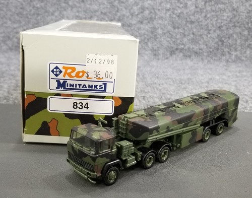 Roco Minitanks HO blindé KFOR réf 47754 Wagon transport d'engins militaires