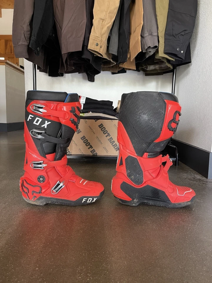 Botas de montar Fox Motocross Instinct 2.0 para hombre. Usado una vez. Talla 10 Rojo/Negro Foto 2 de 4