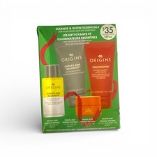Origins Cleanse  Glow Essentials Skincare Travel Essentials Gift Set New