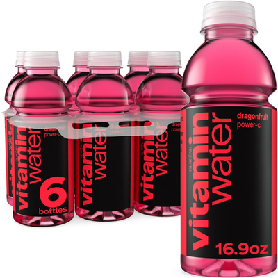 #ad vitaminwater Power C Dragonfruit Flavored Water Beverage 16.9 fl oz 6 Pack Bot $6.49