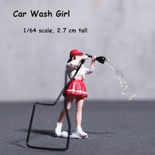 Diorama 1:64 Figure Model Car Wash  Car Mechanic Garage City Street Scene Model