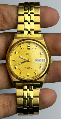 Vintage Seiko 5 Automatic Men's Watch Day-Date Japan