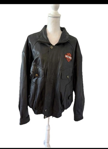 Giacca Harley Davidson in pelle vintage / XL - Foto 3 di 7