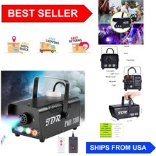 Multi-Functional Fog Machine with LED Remote Control - Fun Safe Disinfection