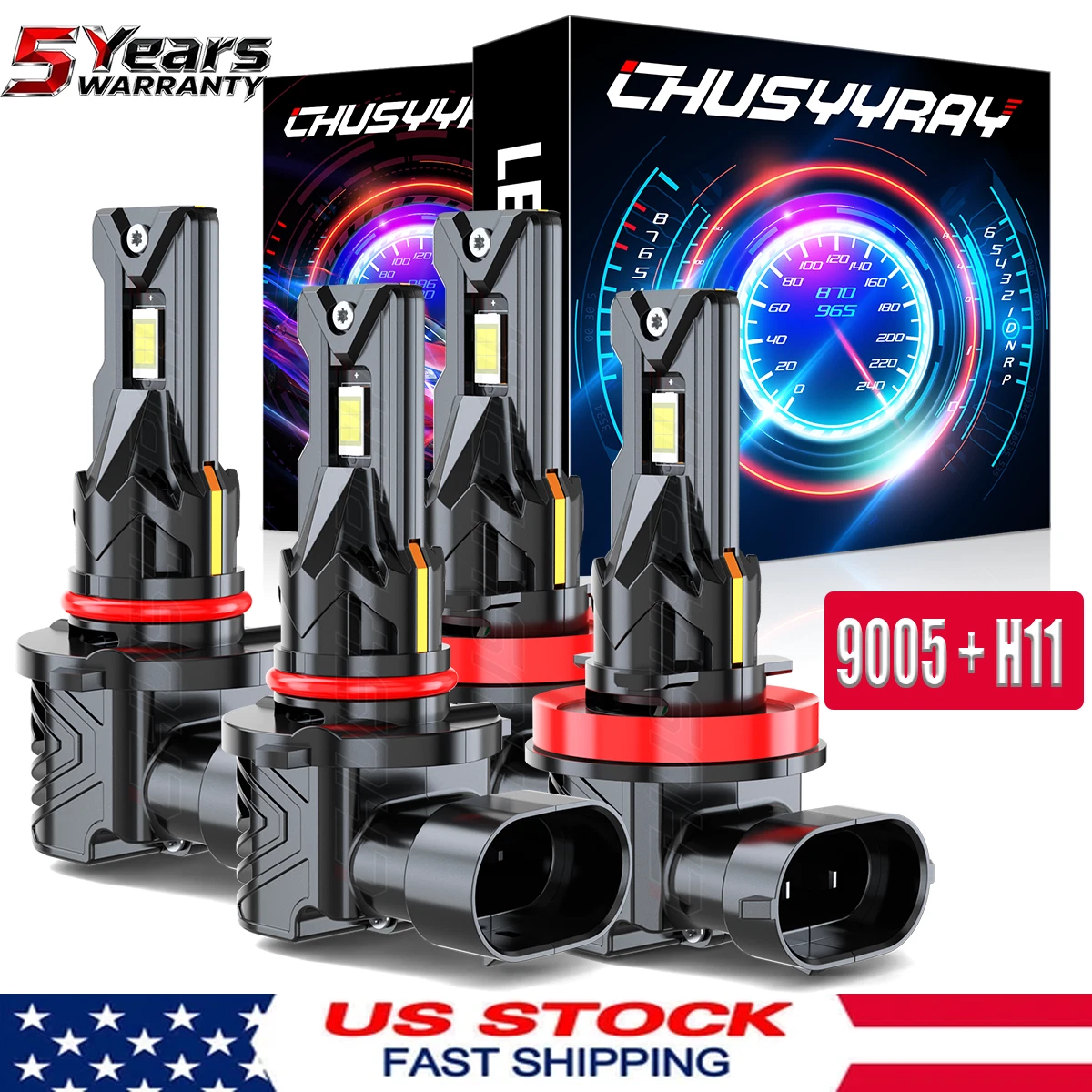 For Honda CR-V CRV 2015 2016 2017-2019 Combo LED Headlight Bulbs High&Low Beam