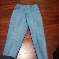 Vintage 80s PS Gitano medium Wash High Rise Tapered Mom Jeans 14 Short 34x28"