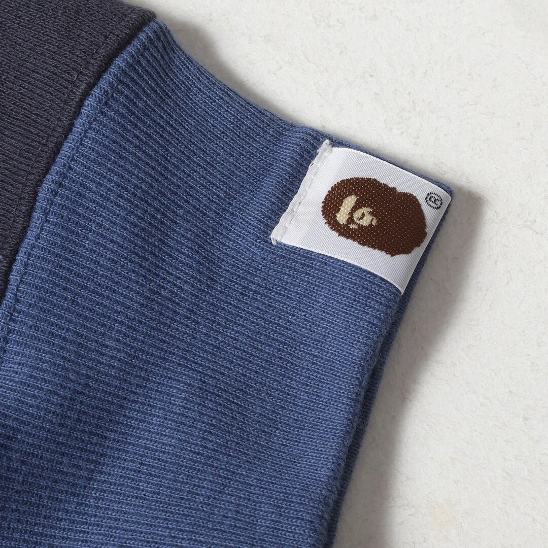 A BATHING APE (BAPE) Felpa con cappuccio base A BATHING APE taglia:L colore mimetico college logo zip usata BEEG 0
