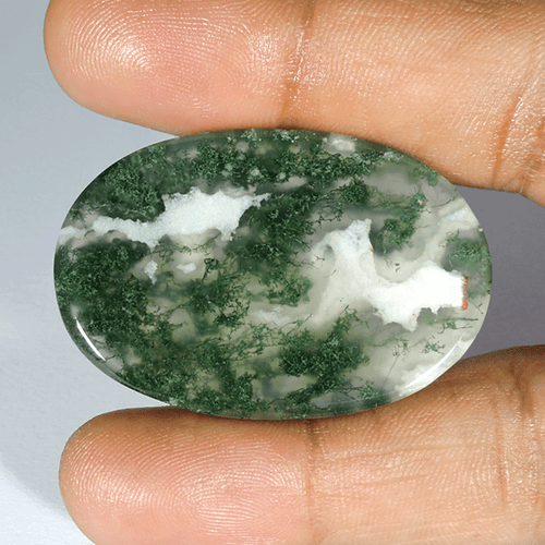 73.60Cts Genuine Green Garden Quartz Oval Shape Cabochon Loose Gemstone - Picture 2 of 2
