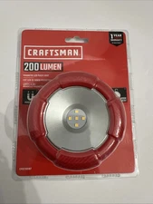 Craftsman Red Battery Powered LED Magnetic Puck Light CMST98187