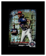 2017 Bowman Chrome Mini Prospects Black Shimmer Refractor Nick Gordon /100