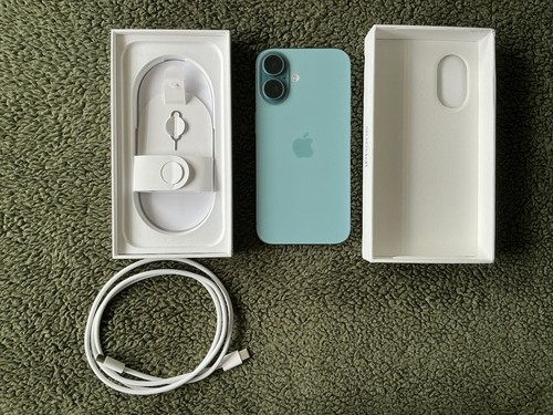iPhone 16, 128GB, MYED3QN/A Teal, SIM Free, Mobile Phone - Zdjęcie 6 z 19