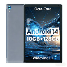 Bestski Android 14 Tablets 10inch,Go Octa Core Tablet with 10GB 128GB/1 TB Expan