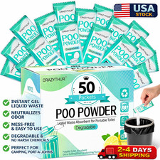 Portable Toilet Gel Poo Powder Camping Toilet Deodorizer Waste Treatment