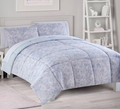 The Big One KING size Reversible Comforter 3 pc Set - Iris Speckle - New