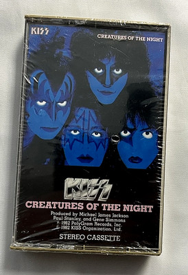 KISS Creatures Of The Night Cassette Original 1982 Vintage NBL5