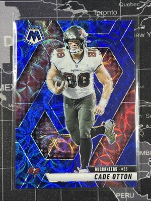 2025 Panini Mosaic Blue Scope Prizm Football # Cade Otton TB Bucs