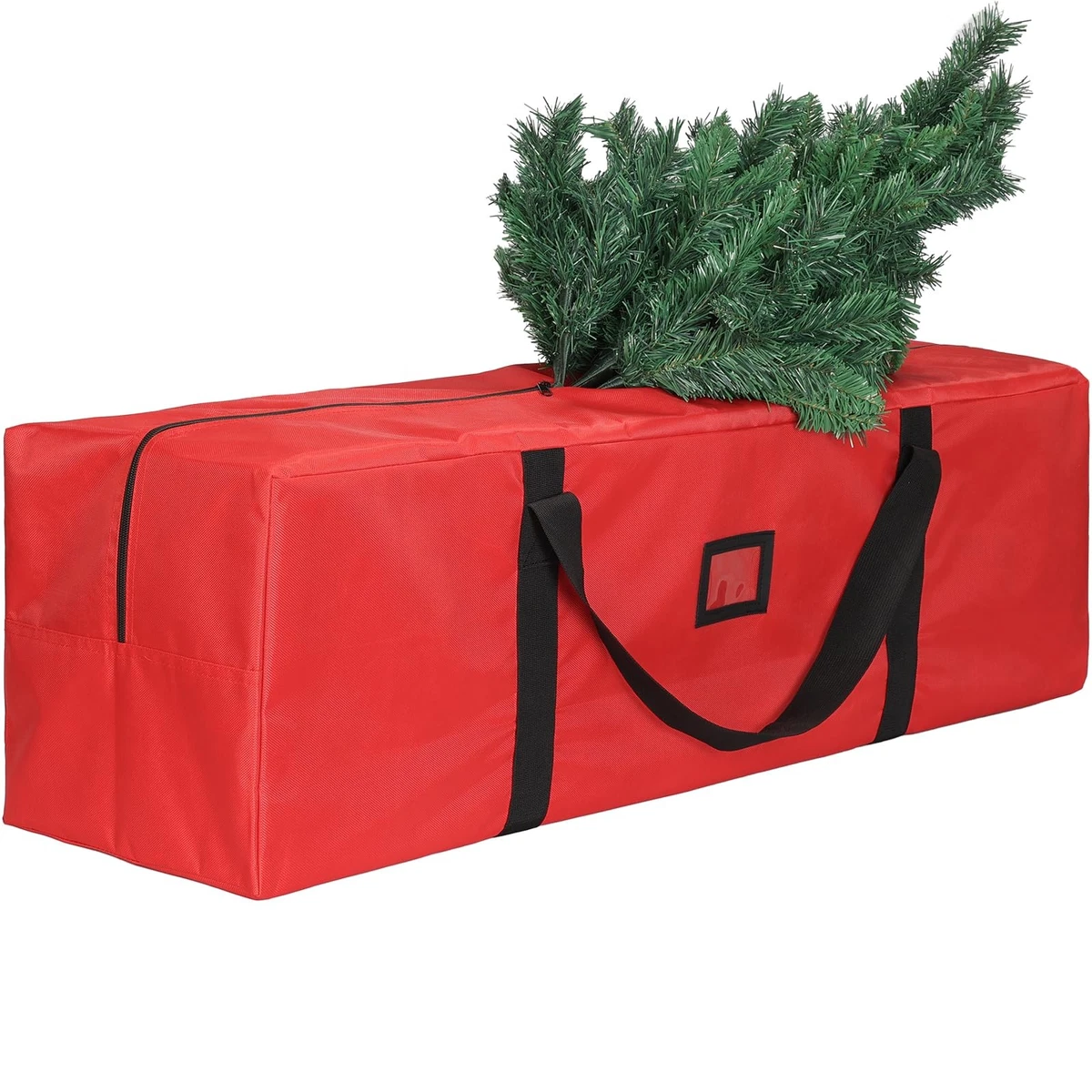 Copri Base Albero di Natale Rosso - Tappeto Rotondo 76cm in Poliestere per Decorazioni Natalizie