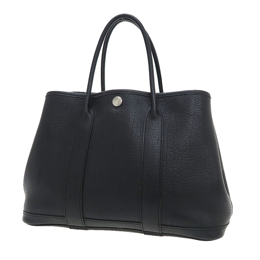 Hermes Garden Party TPM Negonda Leather Black Tote Bag 2009 #SAB16742