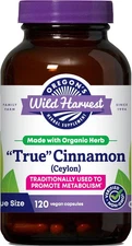 WILD HARVEST TRUE CEYLON CINNAMON. 120 CT. EXP 1/2027