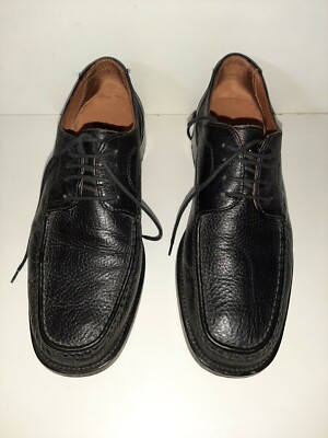 Pitti shoes loafers real leather handmade black size 41