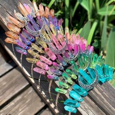 crystal quartz crown tiara