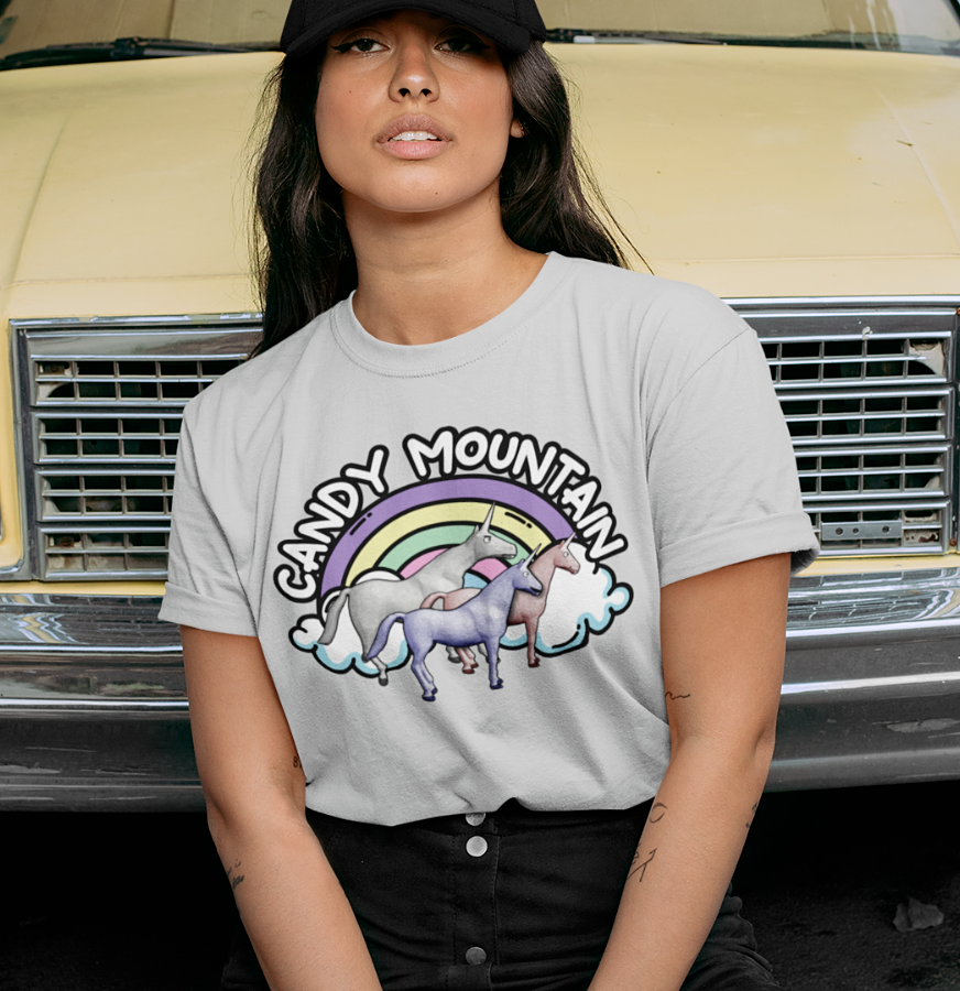 Charlie The Unicorn T-Shirt S-3XL Candy Mountain Ring Ring Hello