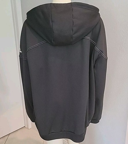 Delaware Blue Hens Adidas Steph Curry Mens Jacket Black Hooded Full Zip XL EUC - Picture 5 of 6