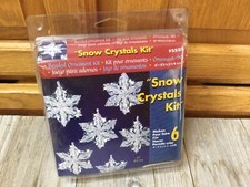 The Beadery Holiday Beaded Ornament Kit-Snow Crystals 3.5" Makes 6 