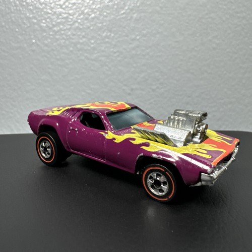 Hot Wheels Flying Colors Redline Rodger Dodger Viola Fiamme di Prugna Senza Nome Base - Foto 6 di 14